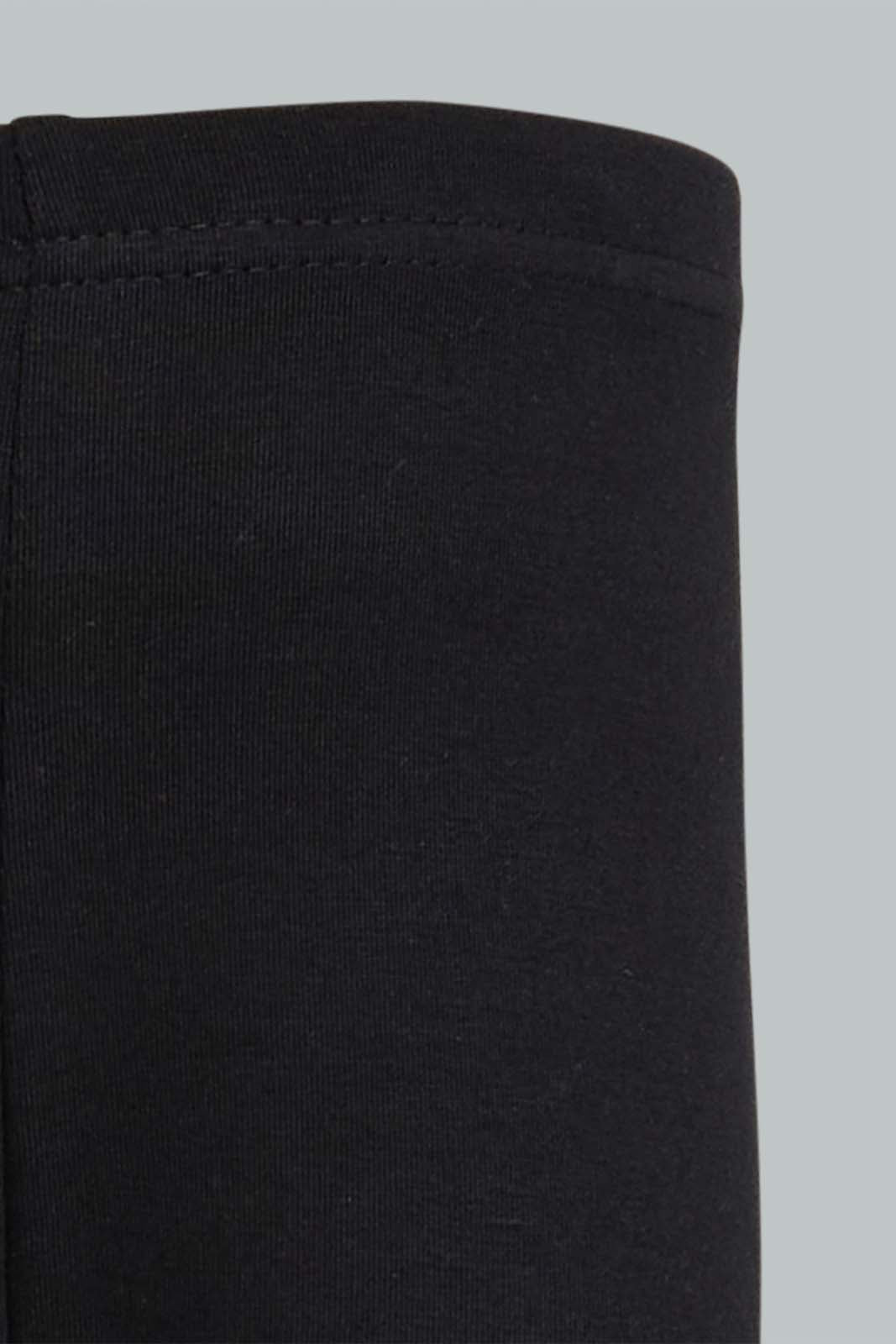 Redtag-Black-Solid-Legging-Leggings-Infant-Girls-3 to 24 Months