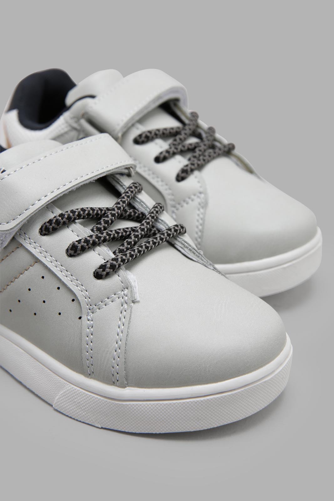 Redtag-Grey-Colour-Block-Sneaker-BOY-Sandals,-Category:Shoes,-Colour:Grey,-Deals:New-In,-Filter:Boys-Footwear-(3-to-5-Yrs),-New-In-BOY-FOO,-Non-Sale,-Section:Boys-(0-to-14Yrs),-W22O-Boys-3 to 5 Years