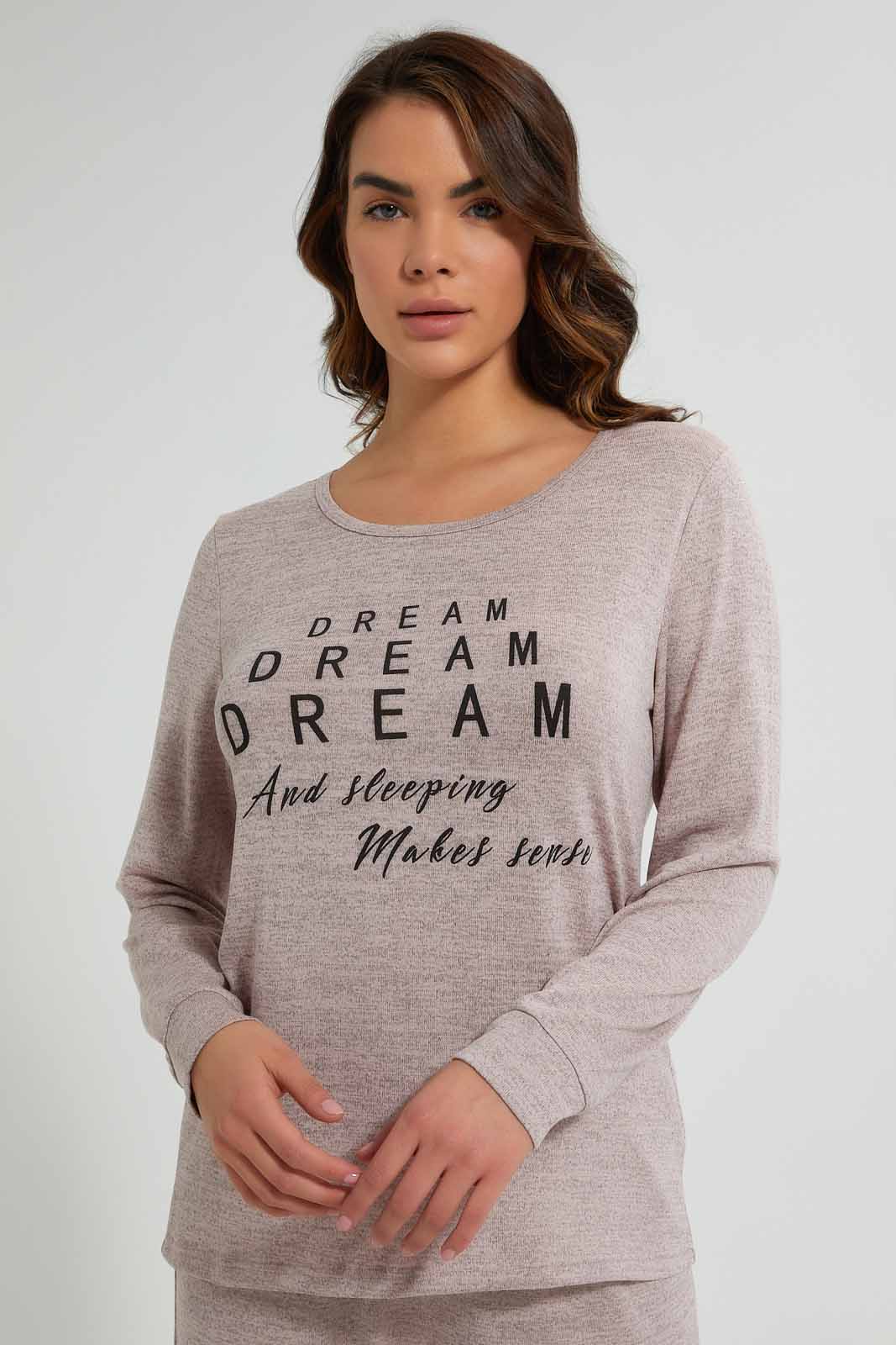 Redtag-Loose-Knit-Printed-Pyjama-Set-Pyjama-Sets-Women's-