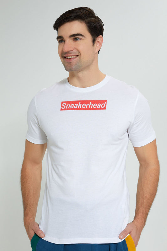Redtag-White-Graphic-T-Shirt-Graphic-Prints-Men's-