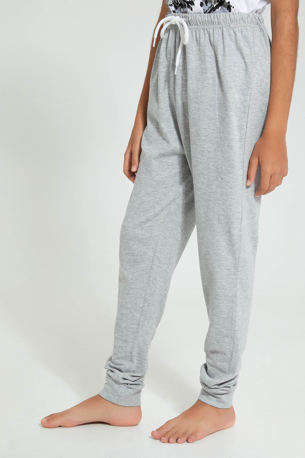 Redtag-White-Wild-Night-Suit-Pyjama-Sets-Senior-Boys-9 to 14 Years