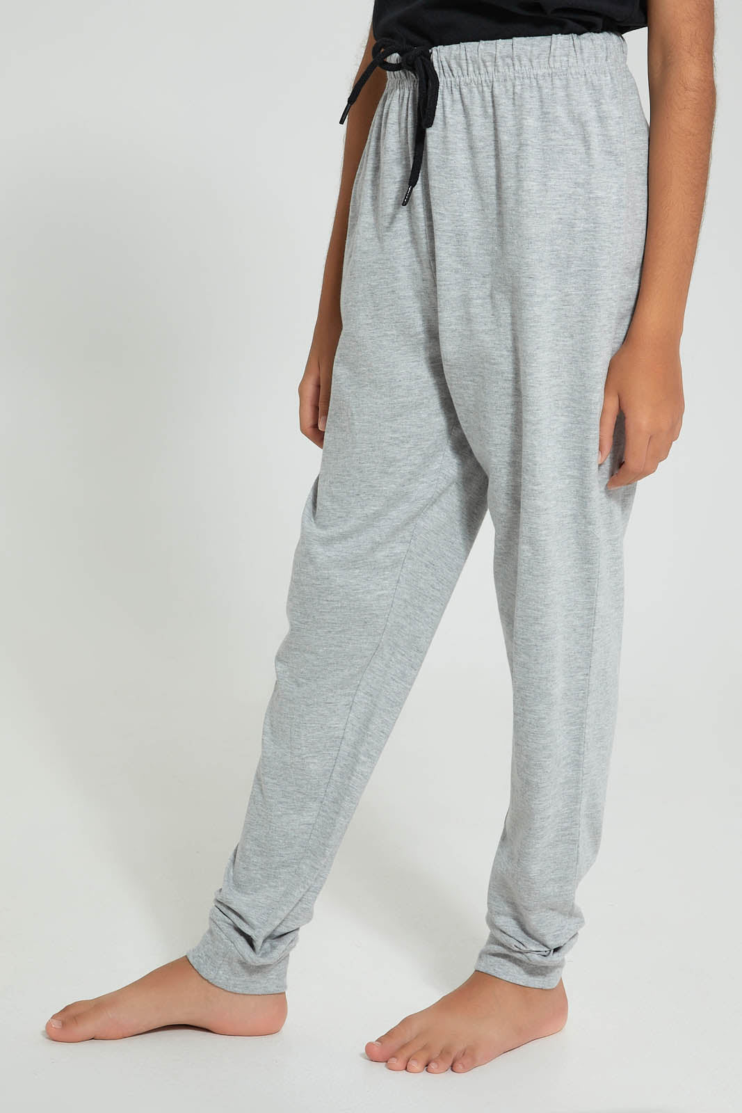 Grey And Black Ride On Pyjama Set (2 Piece)