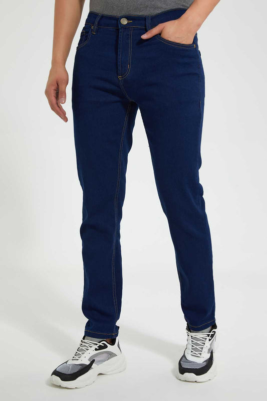 Redtag-Rinse-Basic-5-Pocket-Jean-Jeans-Regular-Fit-Men's-