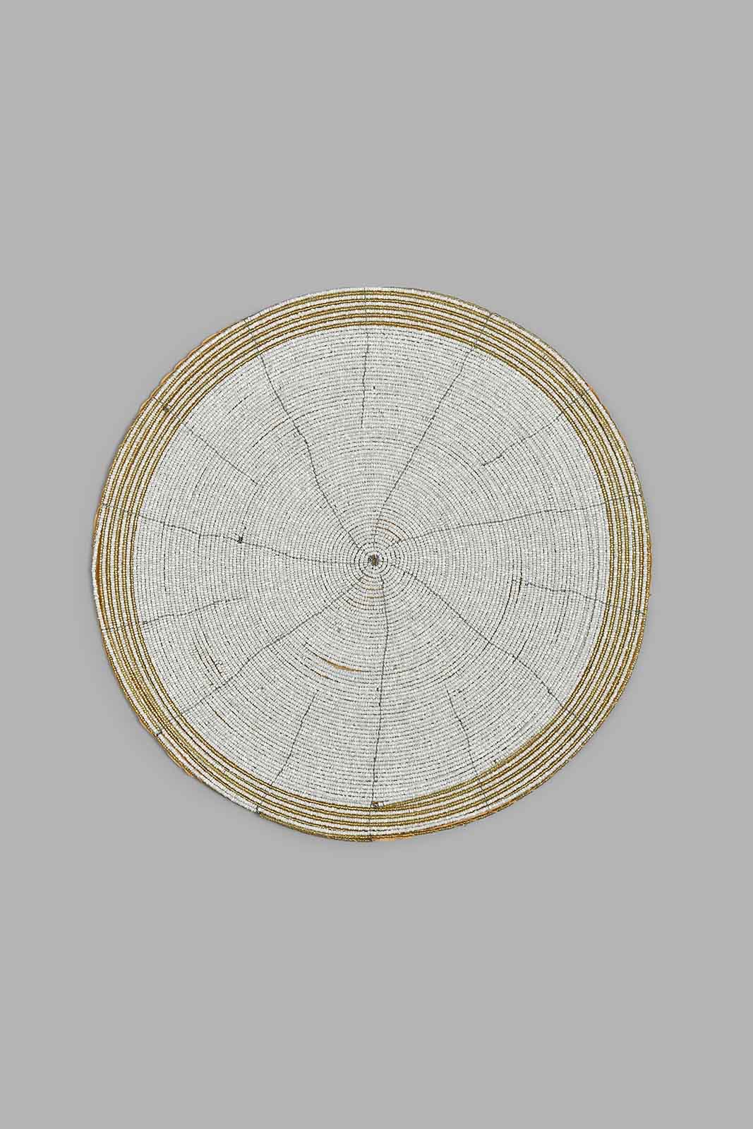 Redtag-Gold-Round-Beaded-Placemat-Placemats-Home-Dining-