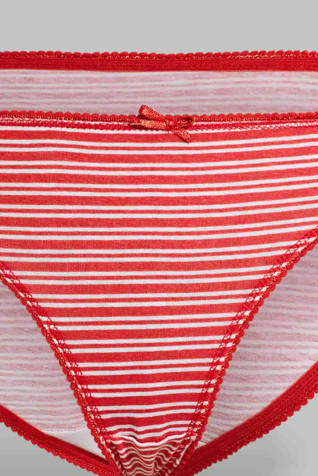 Redtag-Assorted-Print/Plain-Bikini-Briefs-(5-Pack)-Briefs-Bikini-Women's-