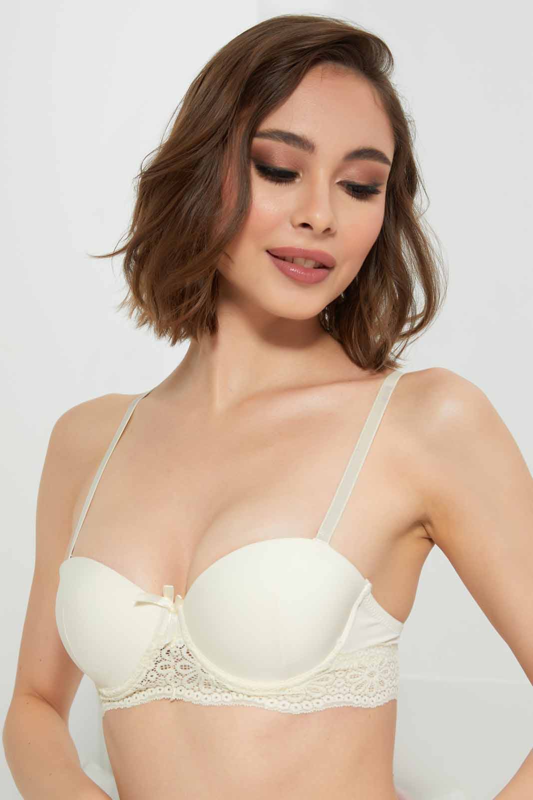 Redtag-Black-Floral-Printed/Ivory-Plain-Padded-Balconette-Bra-(2-Pack)-Category:Bras,-Colour:Assorted,-Deals:2-For-90,-Deals:New-In,-Filter:Women's-Clothing,-New-In-Women-APL,-Section:Women,-W22O,-Women-Bras--