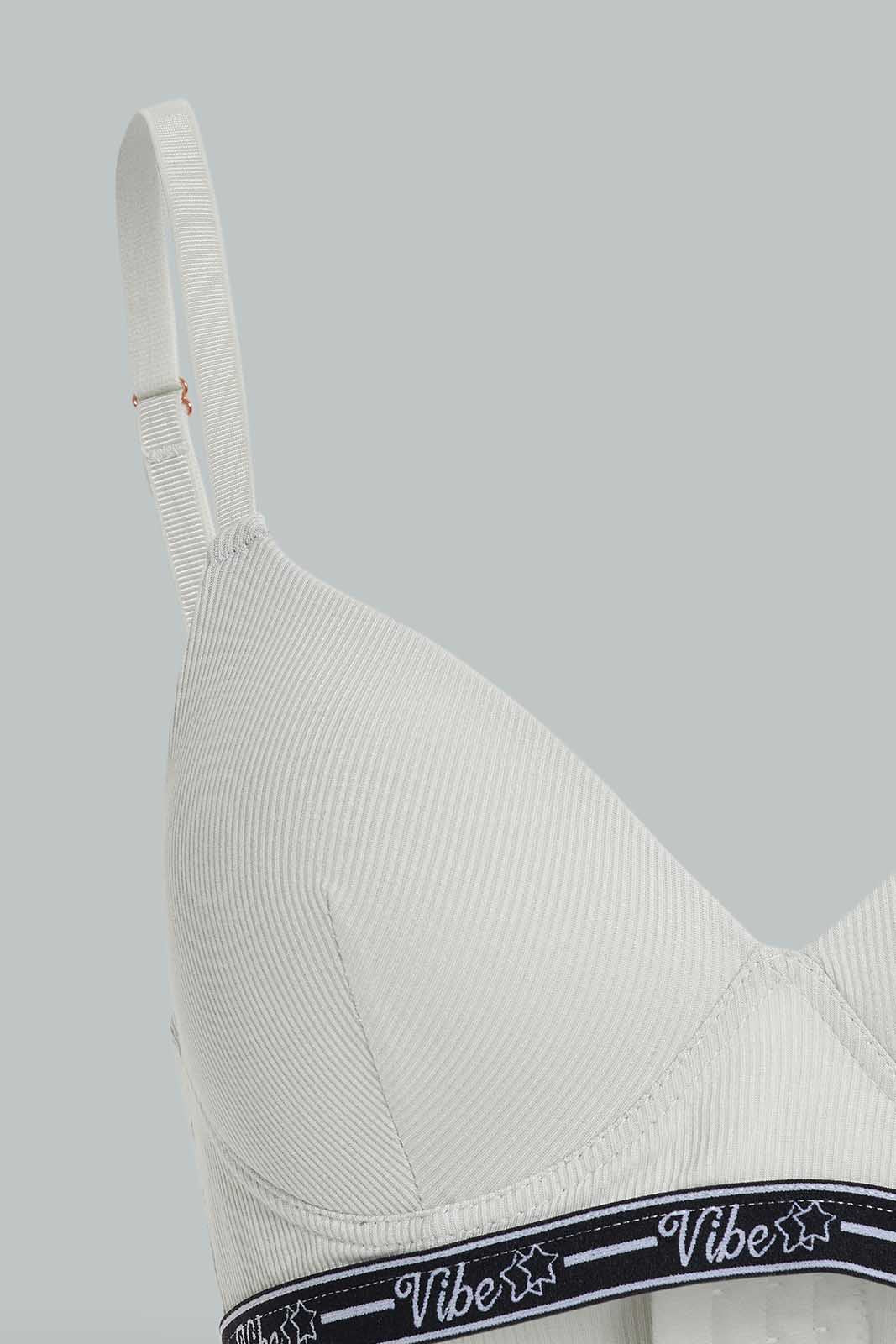 Redtag-Grey/Blush-Plain-Rib-Padded-Non-Wired-Bra-(2-Pack)-Category:Bras,-Colour:Assorted,-Deals:New-In,-Filter:Women's-Clothing,-New-In-Women-APL,-Non-Sale,-Section:Women,-W22O,-Women-Bras--