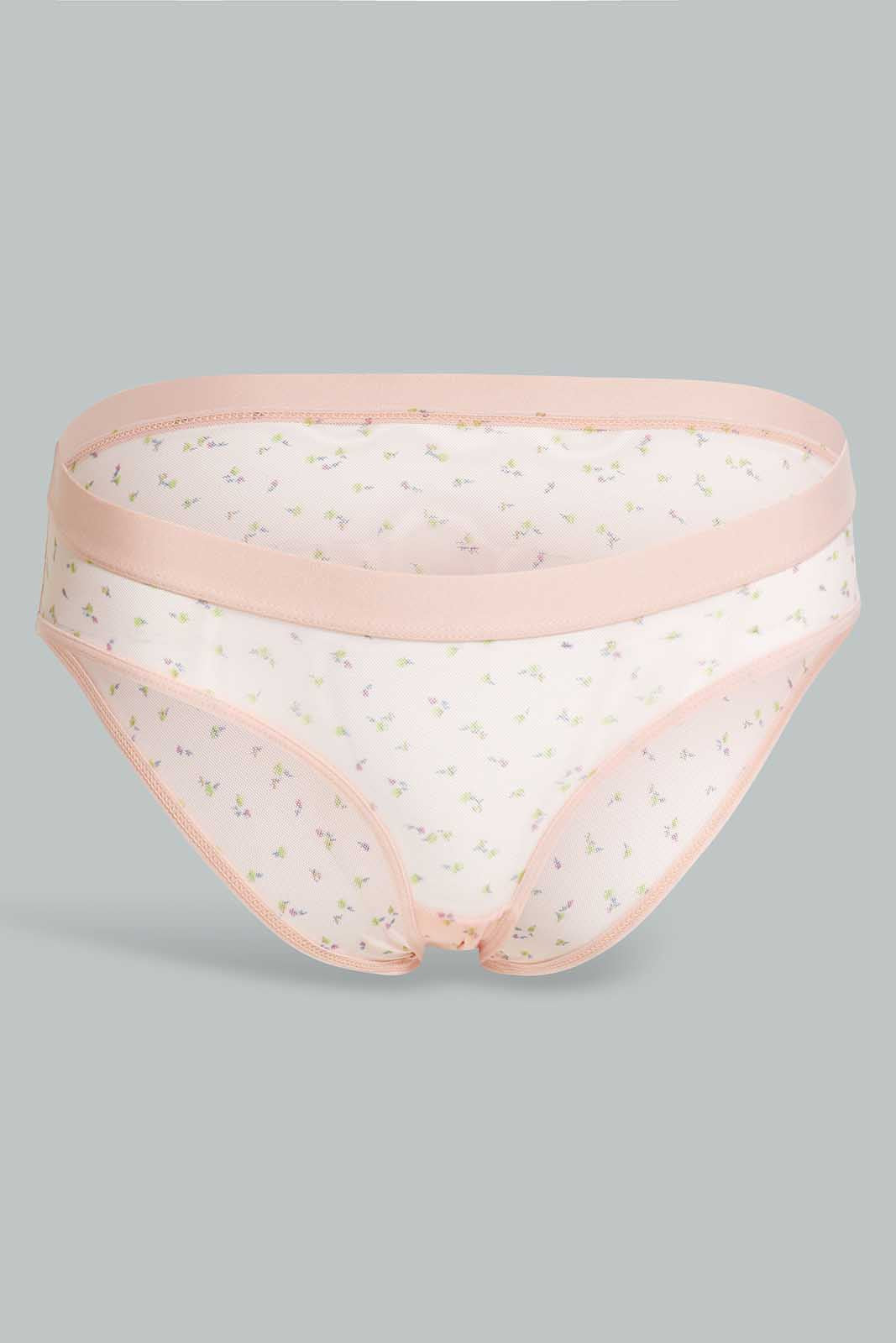 Redtag-Yellow/Peach-Floral-Printed-Boyleg-Brief-(2-Pack)-Category:Briefs,-Colour:Assorted,-Deals:New-In,-Filter:Women's-Clothing,-New-In-Women-APL,-Non-Sale,-Section:Women,-W22O,-Women-Briefs--