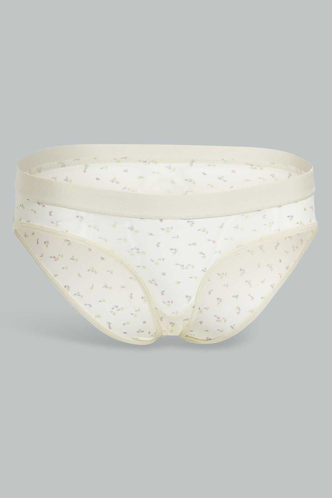 Redtag-Yellow/Peach-Floral-Printed-Boyleg-Brief-(2-Pack)-Category:Briefs,-Colour:Assorted,-Deals:New-In,-Filter:Women's-Clothing,-New-In-Women-APL,-Non-Sale,-Section:Women,-W22O,-Women-Briefs--