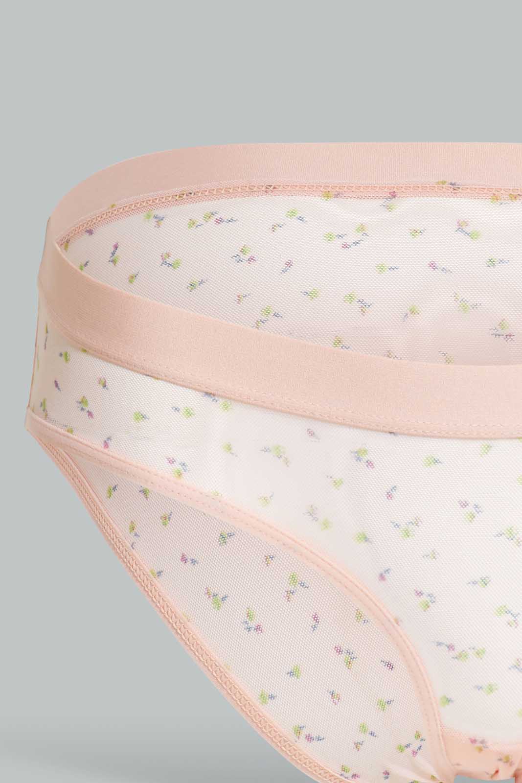 Redtag-Yellow/Peach-Floral-Printed-Boyleg-Brief-(2-Pack)-Category:Briefs,-Colour:Assorted,-Deals:New-In,-Filter:Women's-Clothing,-New-In-Women-APL,-Non-Sale,-Section:Women,-W22O,-Women-Briefs--