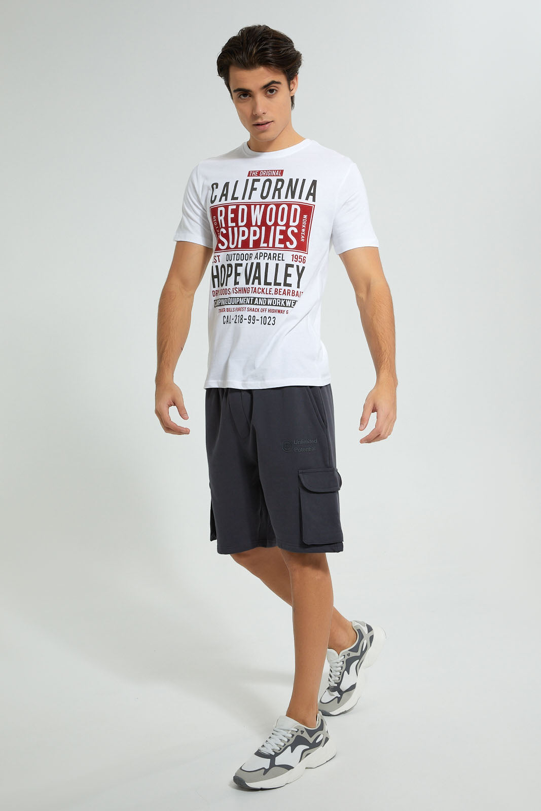Redtag-White-Red-Wood-Supplies-T-Shirt-Graphic-Prints-Men's-