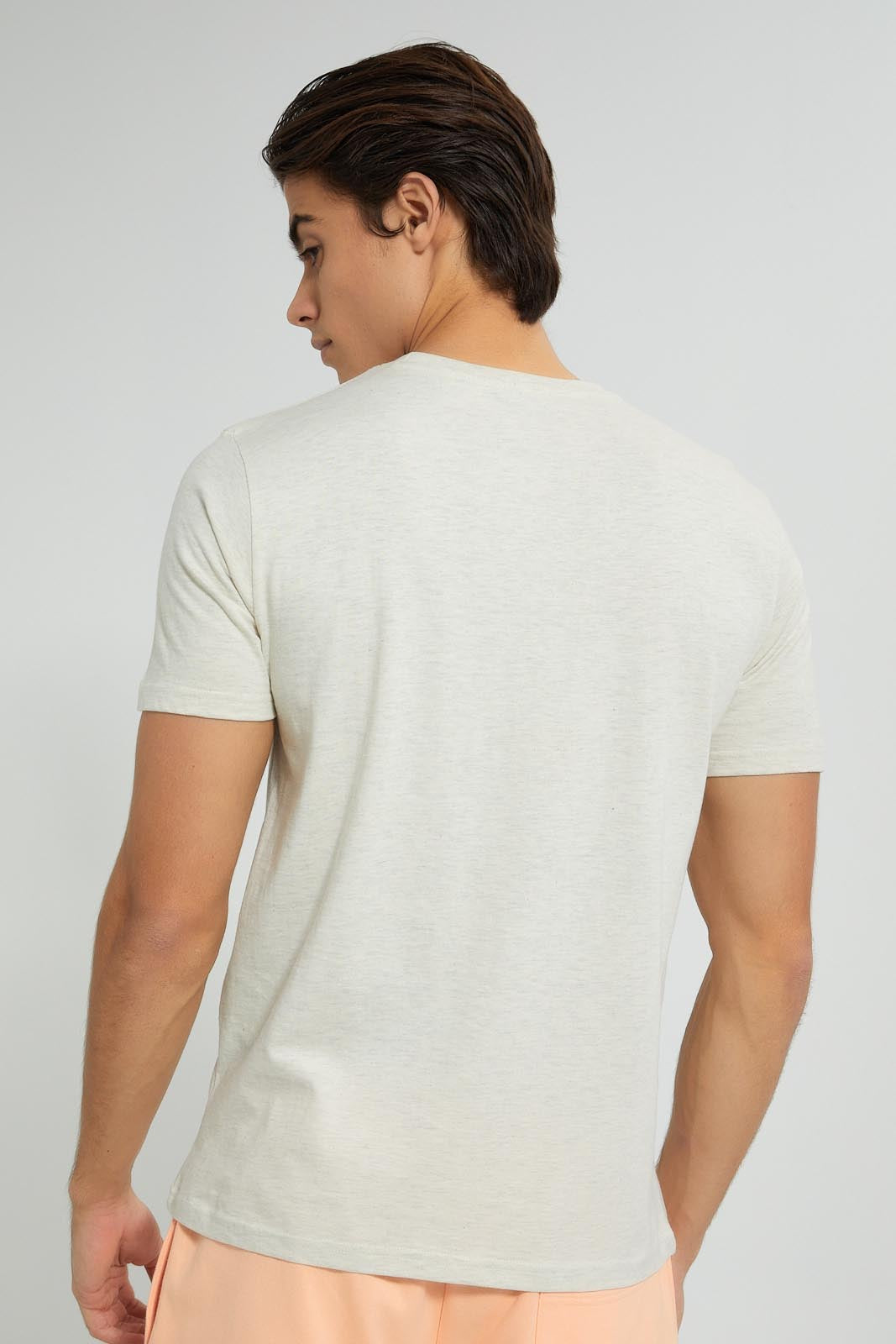Redtag-Ecru-Graphic-T-Shirt-Graphic-Prints-Men's-