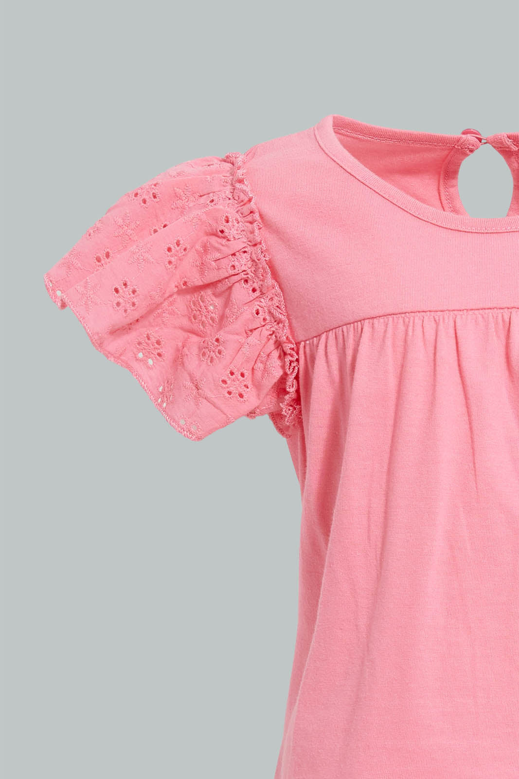 Redtag-Pink-Frilled-Top-With-Printed-Legging-Sets-Infant-Girls-3 to 24 Months