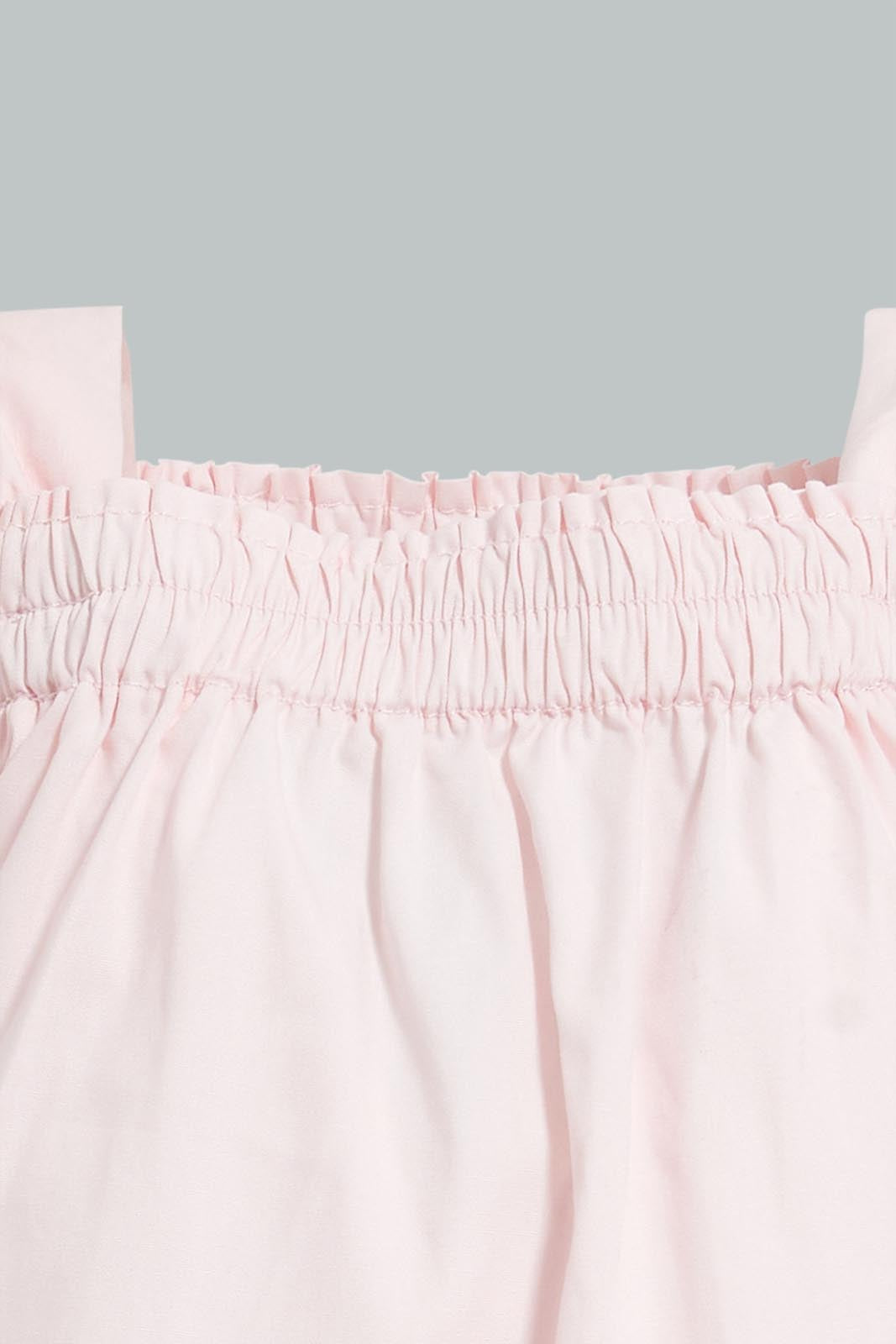 Redtag-Pink-Puff-Sleeves-Plain-Top-Colour:Pink,-Filter:Infant-Girls-(3-to-24-Mths),-Infant-Girls-Blouses,-New-In,-New-In-ING,-Non-Sale,-S22B,-Section:Kidswear-Infant-Girls-3 to 24 Months