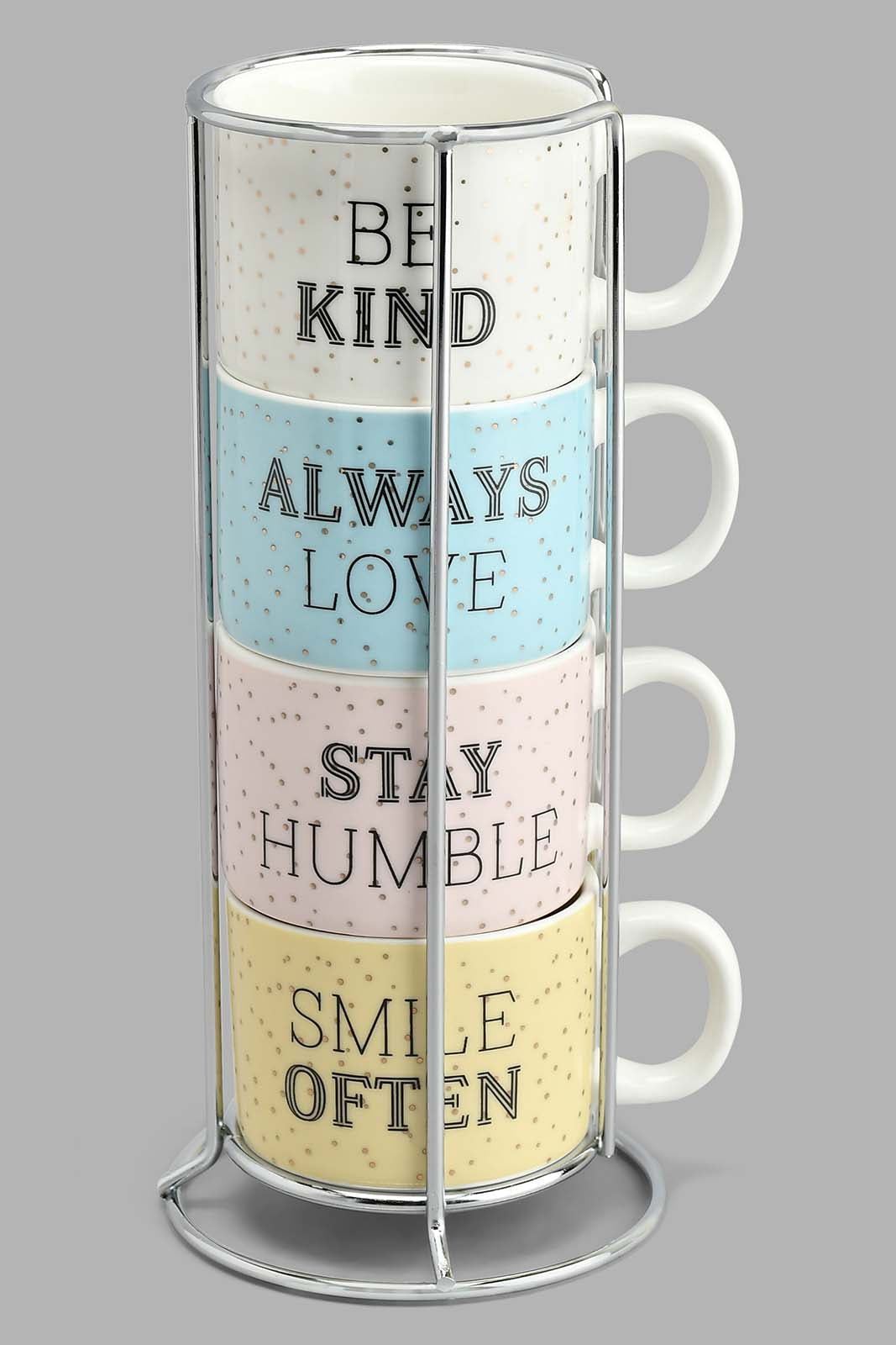 Redtag-Assorted-Expresso-Set-With-Stand-(5-Piece)-Tea-Cups-Home-Dining-
