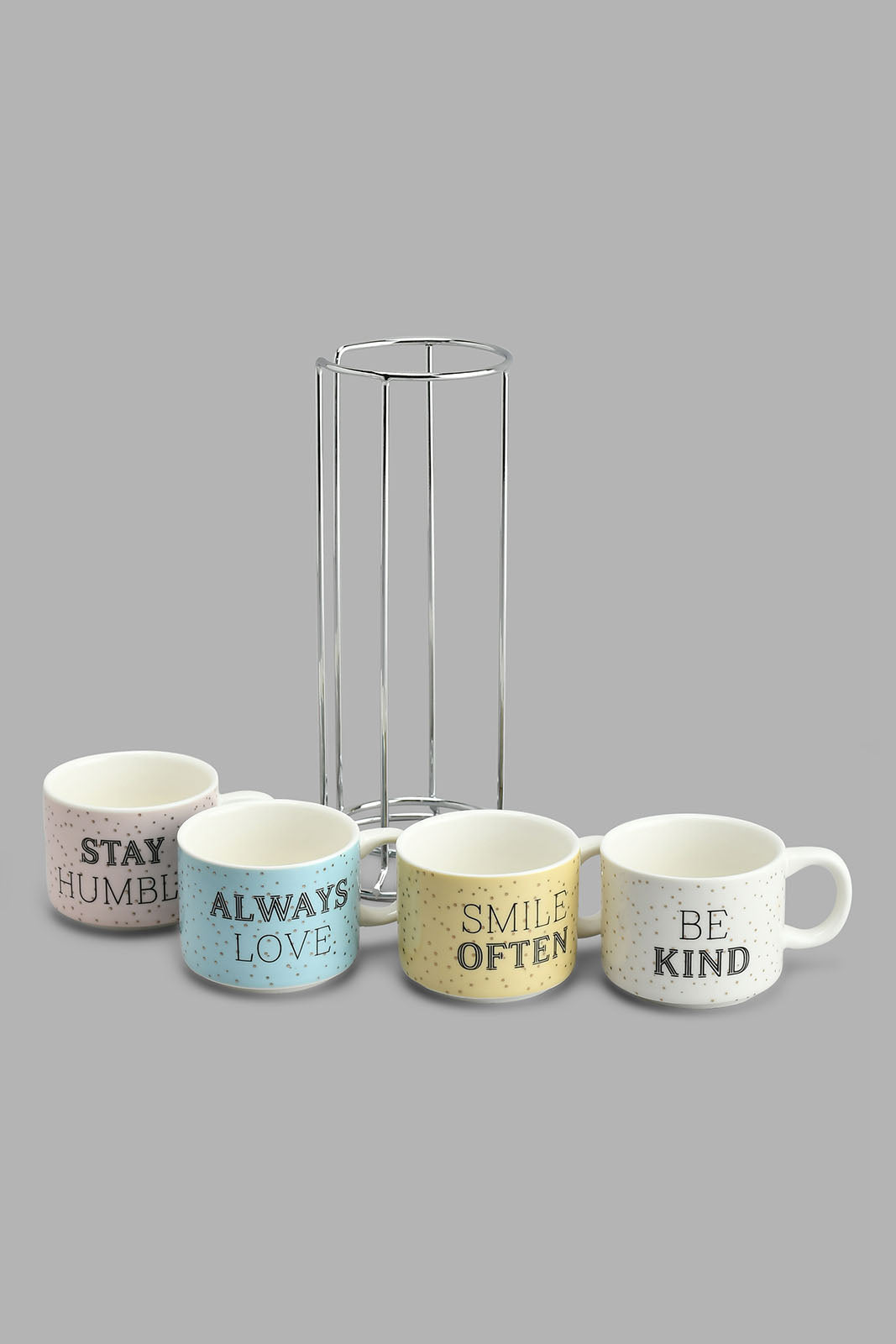 Redtag-Assorted-Expresso-Set-With-Stand-(5-Piece)-Tea-Cups-Home-Dining-