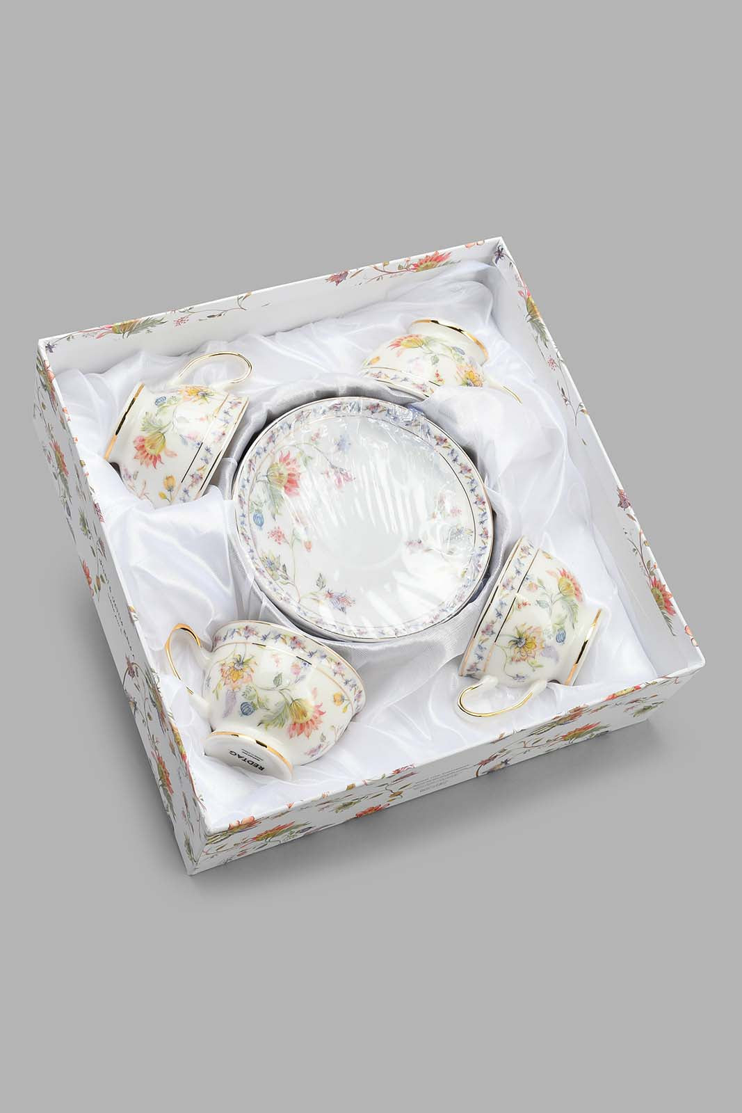 Redtag-Assorted-Floral-Espresso(8-Piece)-Tea-Sets-Home-Dining-