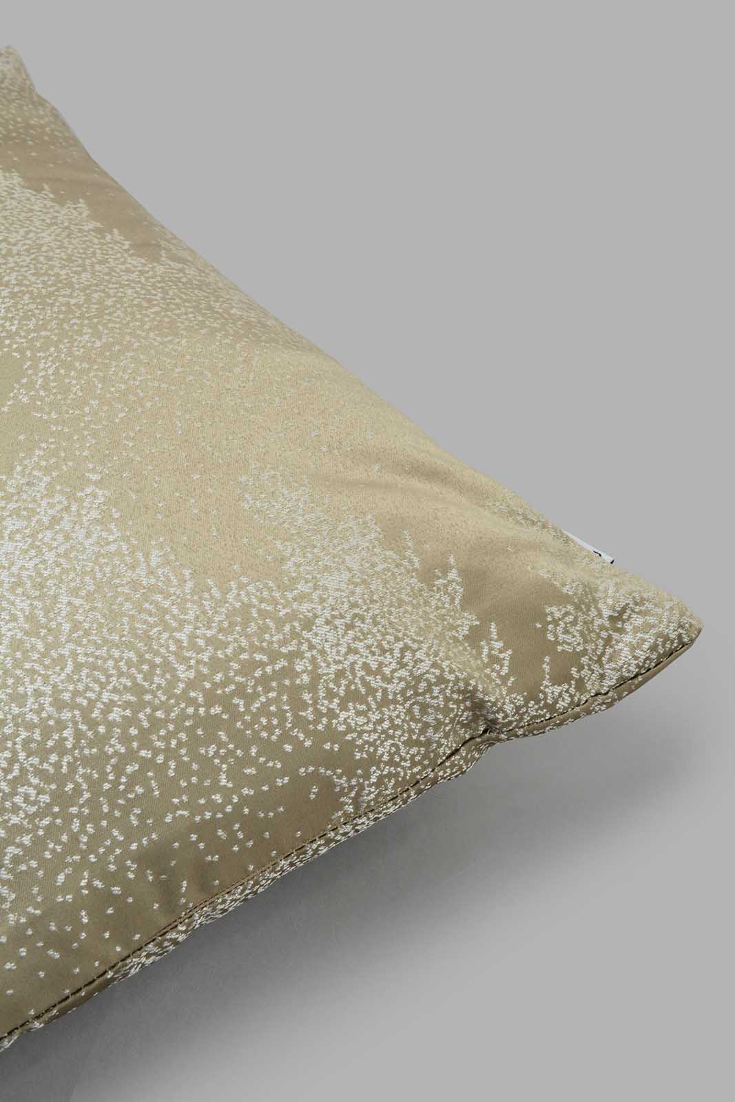Redtag-Beige-Floral-Jacquard-Cushion-Category:Cushions,-Colour:Beige,-Filter:Home-Bedroom,-HMW-BED-Cushions,-New-In,-New-In-HMW-BED,-Non-Sale,-S22C,-Section:Homewares-Home-Bedroom-