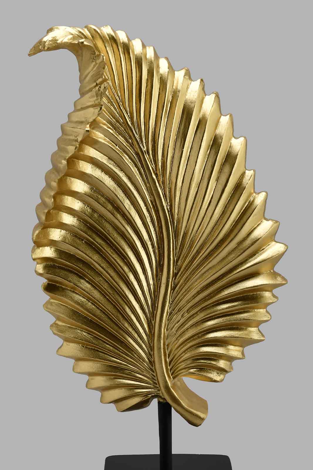 Redtag-Gold-Decorative-Leaf-With-Stand-Artefact-Home-Decor-