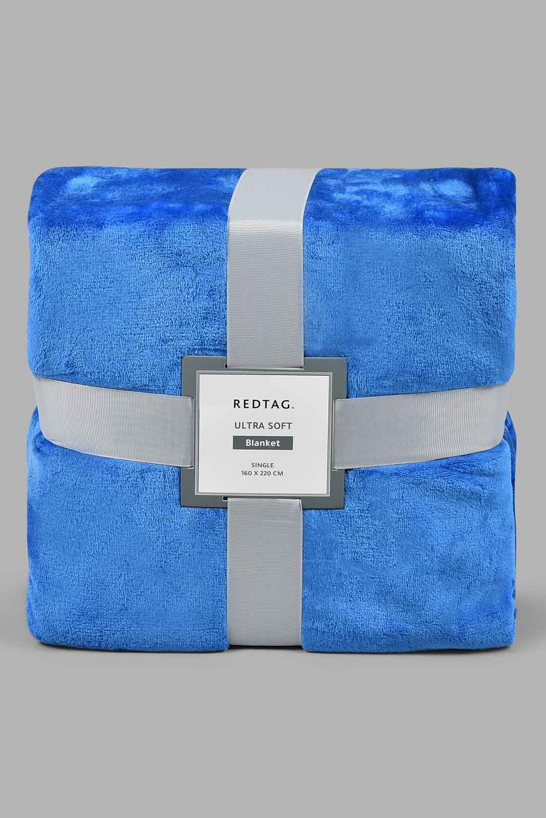 Redtag-Blue-Ultra-Soft-Blanket-
(Single-Size)-Blankets-Home-Bedroom-