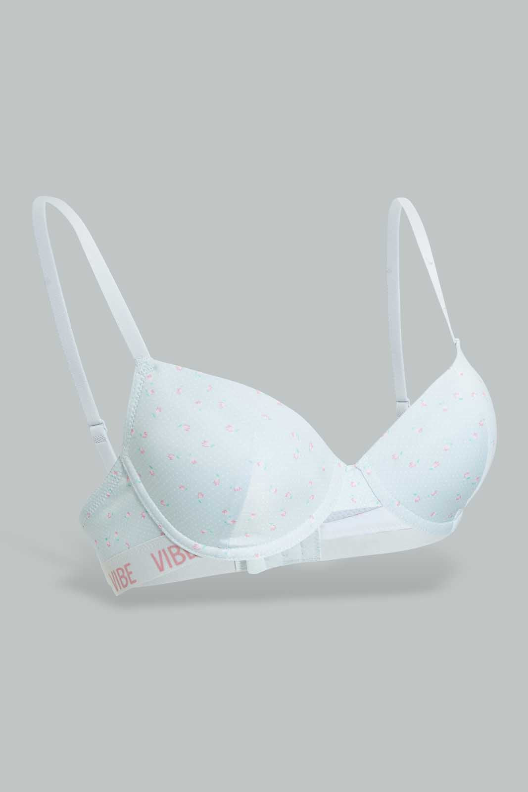 Redtag-Mint-And-Pink-Plain-Padded-Plunge-Bra-For-Women-(Pack-of-2)-Category:Bras,-Colour:Mint,-Colour:Pink,-Deals:4-For-90,-Deals:Sale,-Filter:Women's-Clothing,-Non-Returnable,-S22B,-Sale-LDL-APL,-Section:Women,-Women-Bras--