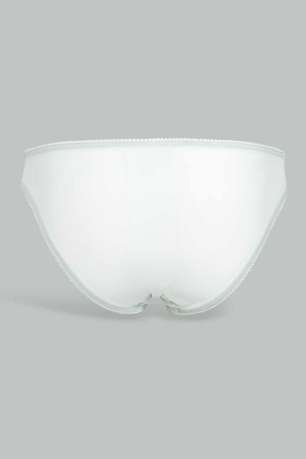 Redtag-Mint/Ivory-Plain-Lace-Bikini-Brief-(2-Pack)-Category:Briefs,-Colour:Assorted,-Deals:New-In,-Filter:Women's-Clothing,-New-In-Women-APL,-Non-Sale,-Section:Women,-W22O,-Women-Briefs--