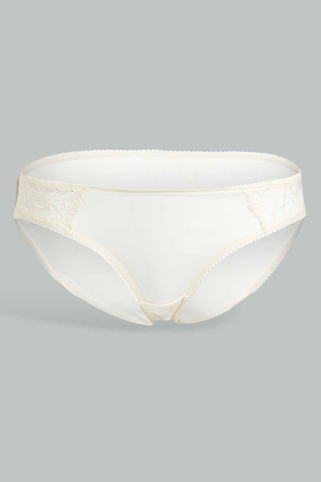 Redtag-Mint/Ivory-Plain-Lace-Bikini-Brief-(2-Pack)-Category:Briefs,-Colour:Assorted,-Deals:New-In,-Filter:Women's-Clothing,-New-In-Women-APL,-Non-Sale,-Section:Women,-W22O,-Women-Briefs--