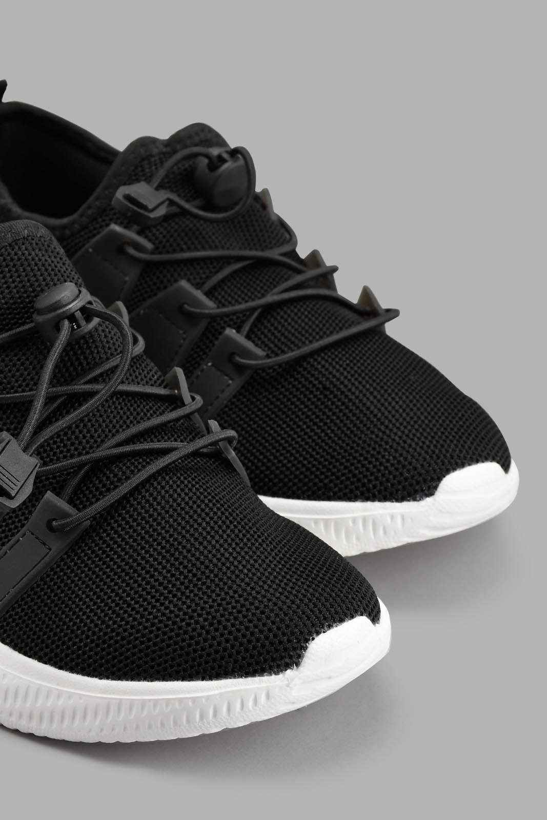 Redtag-Black-Toggle-Sneaker-Chunky-Women's-