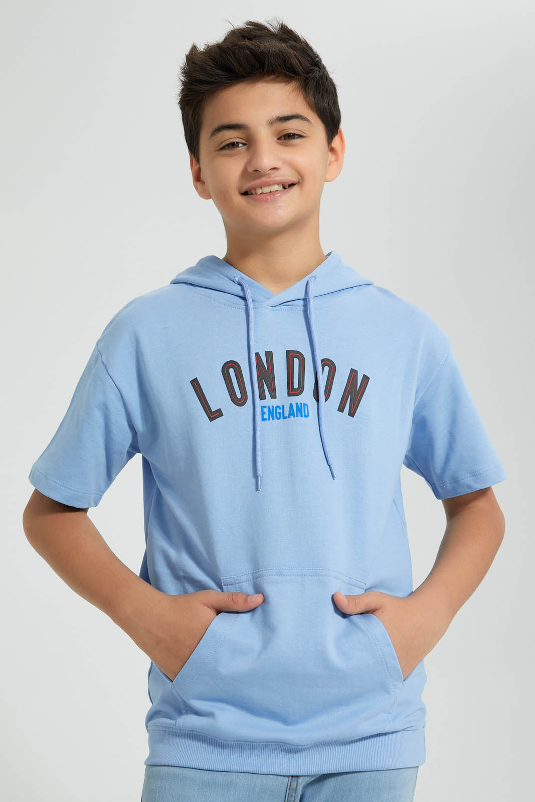 Redtag-Blue-Sweatshirt-Sweatshirts-Senior-Boys-9 to 14 Years