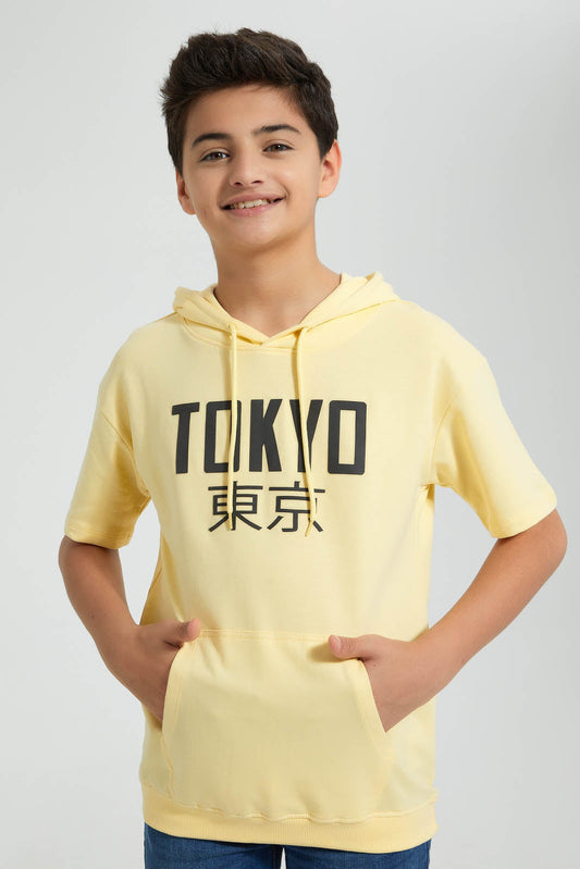 Redtag-Yellow-Sweatshirt-Sweatshirts-Senior-Boys-9 to 14 Years