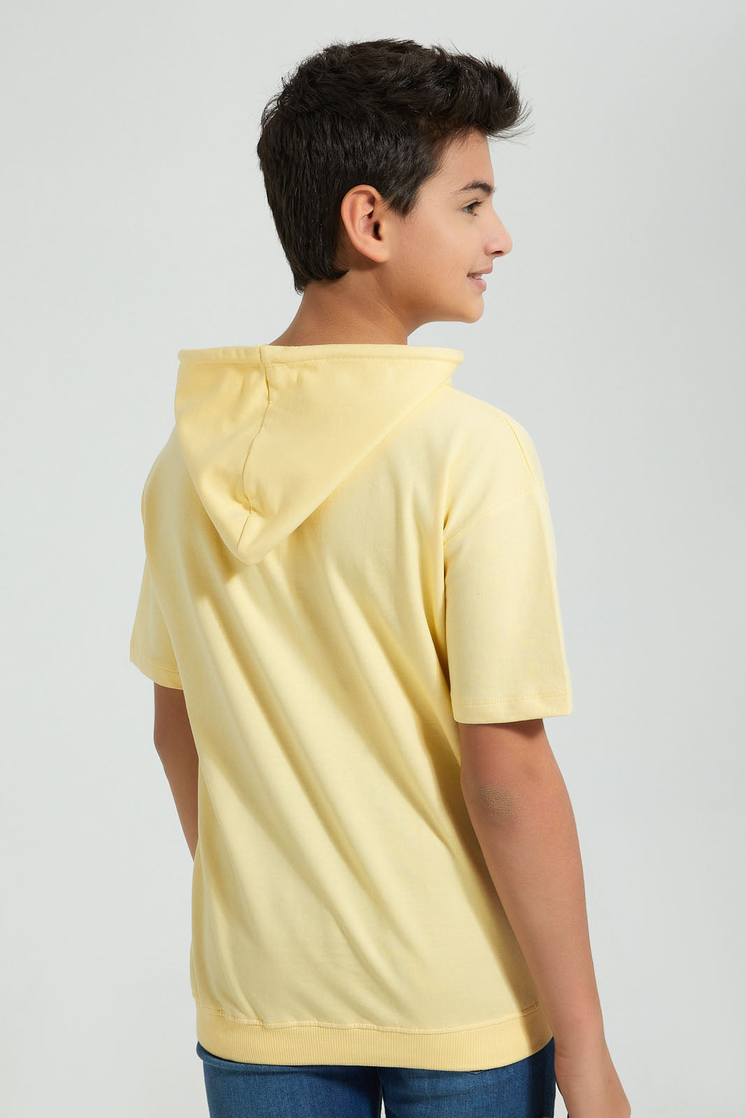Redtag-Yellow-Sweatshirt-Sweatshirts-Senior-Boys-9 to 14 Years