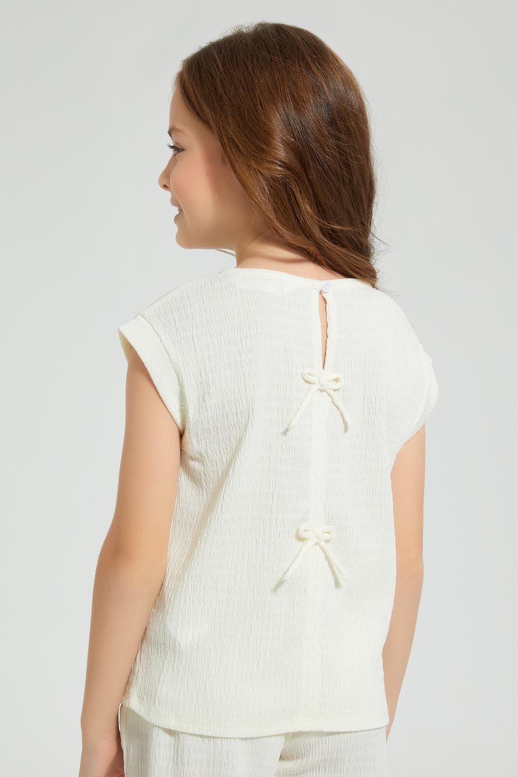 Redtag-Cream-Crinckled-Casual-Set-Colour:Cream,-Filter:Girls-(2-to-8-Yrs),-Girls-Sets,-New-In,-New-In-GIR,-Non-Sale,-S22A,-Section:Kidswear-Girls-2 to 8 Years