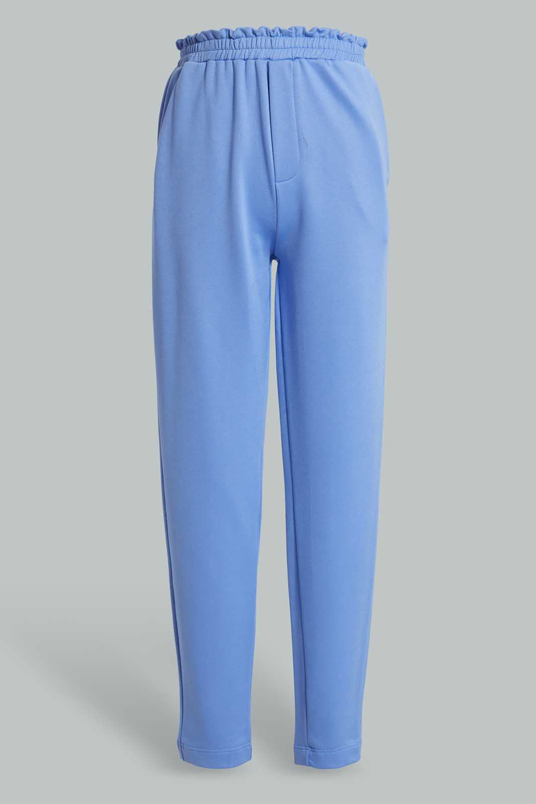 Redtag-Blue-Jogger-Cargo-Pants-Senior-Girls-9 to 14 Years
