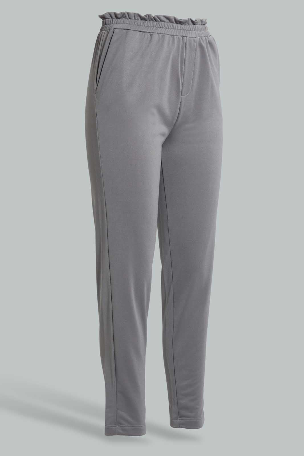 Redtag-Grey-Jogger-Cargo-Pants-Senior-Girls-9 to 14 Years