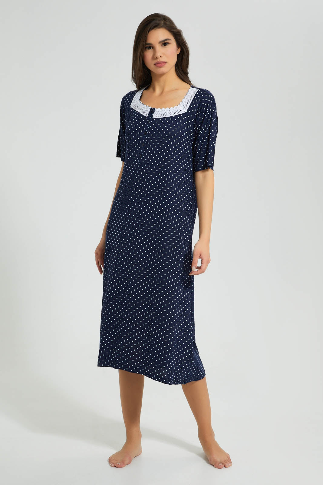 Redtag-Allover-Printed-Nightgown-Nightgowns-Women's-