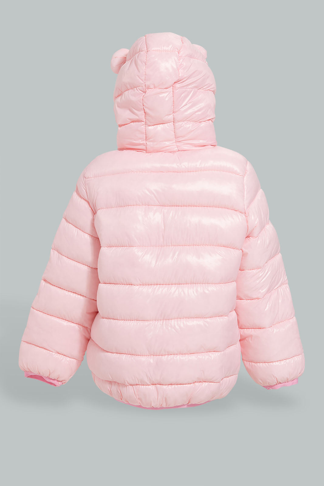 Redtag-Pink-Heavy-Padded-Floral-Printed-Puffer-Jacket-Jackets-Infant-Girls-3 to 24 Months
