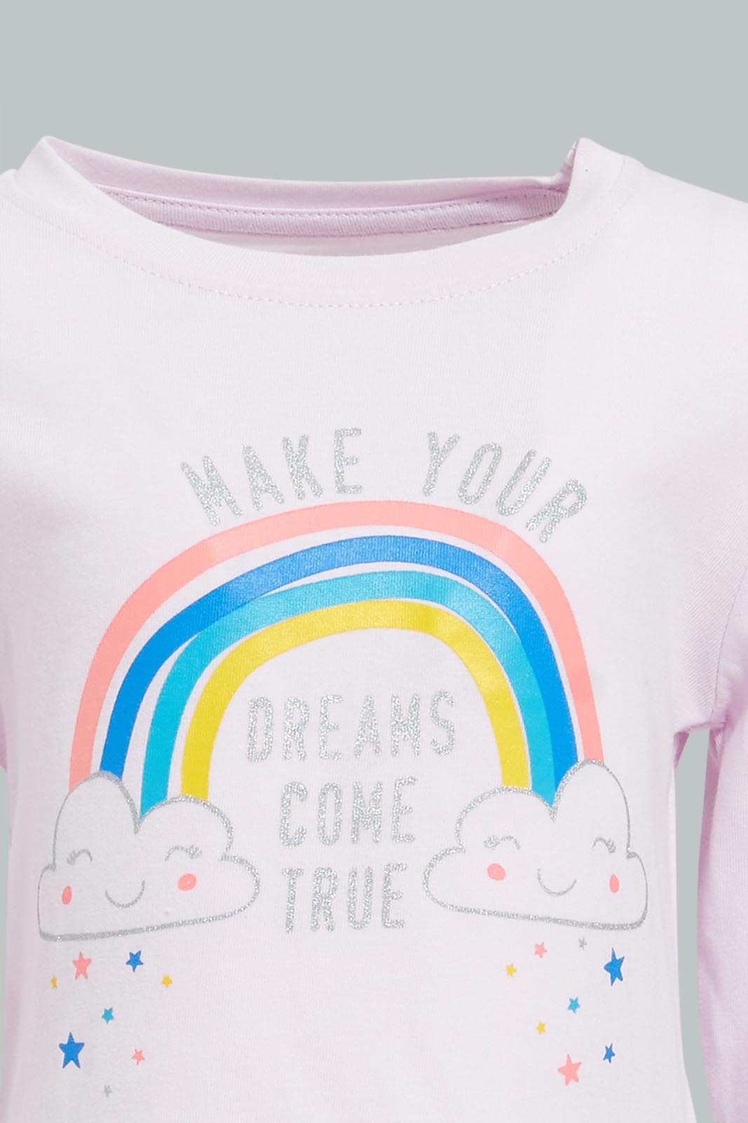 Redtag-Lilac-Rainbow-Printed-Pyjama-Set-Colour:Lilac,-Filter:Infant-Girls-(3-to-24-Mths),-Infant-Girls-Pyjama-Sets,-New-In,-New-In-ING,-Non-Sale,-S22B,-Section:Kidswear-Infant-Girls-3 to 24 Months