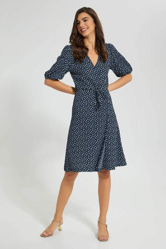 Redtag-Printed-Wrap-Dress-Dresses-Women's-