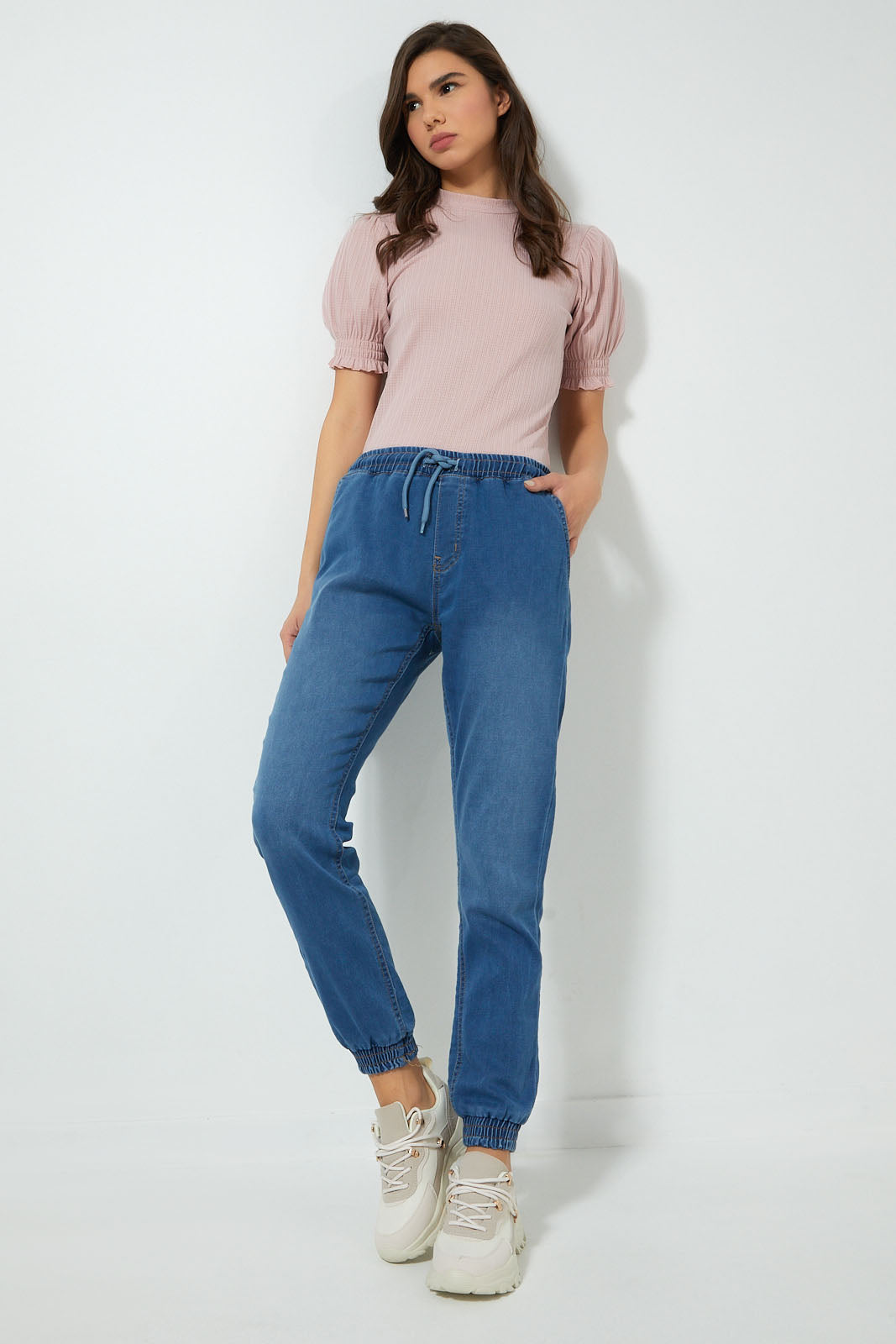 Redtag-Pink-Sleeve-Detail-Top-Tops-Women's-