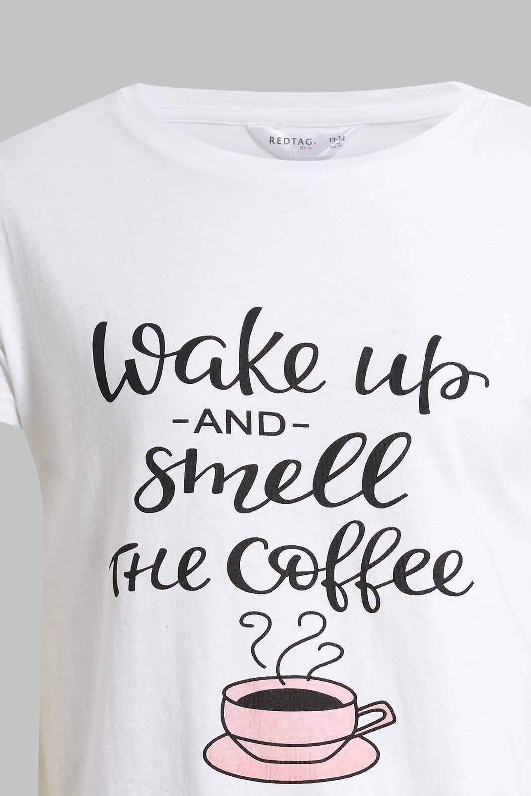 Redtag-White-Pyjama-Sets-Pyjama-Sets-Senior-Girls-9 to 14 Years
