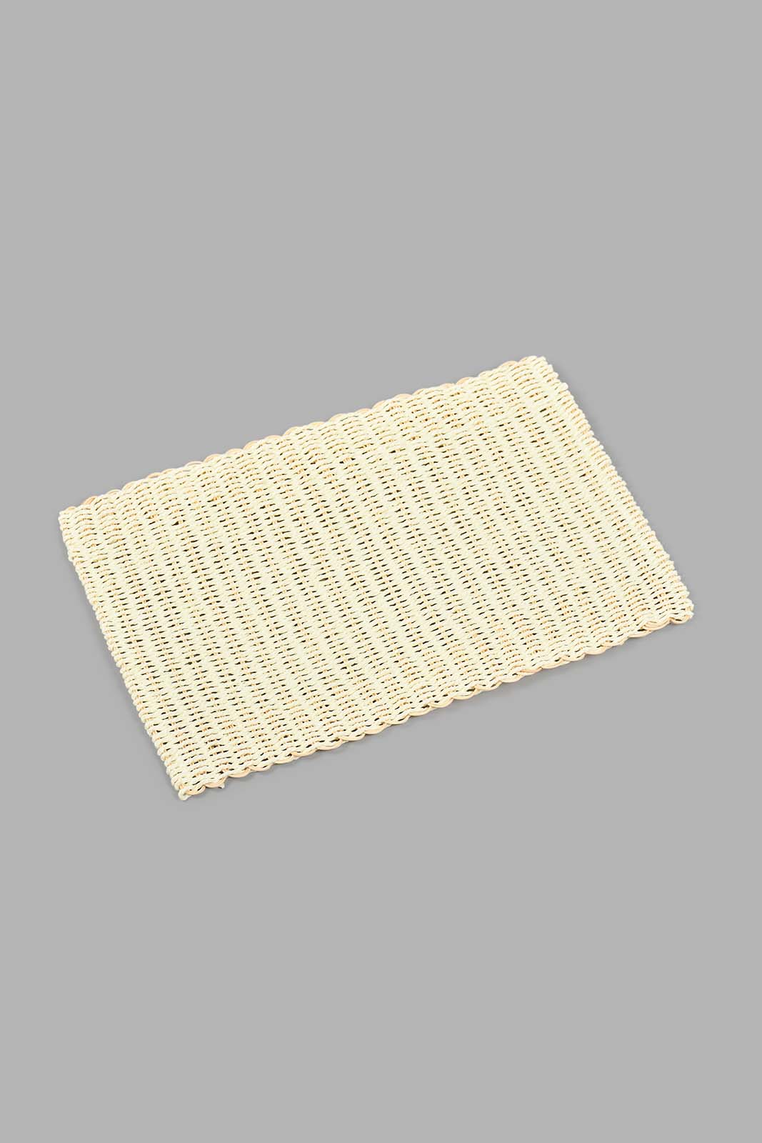 Redtag-Beige-Rectangle-Placemat-Placemats-Home-Dining-