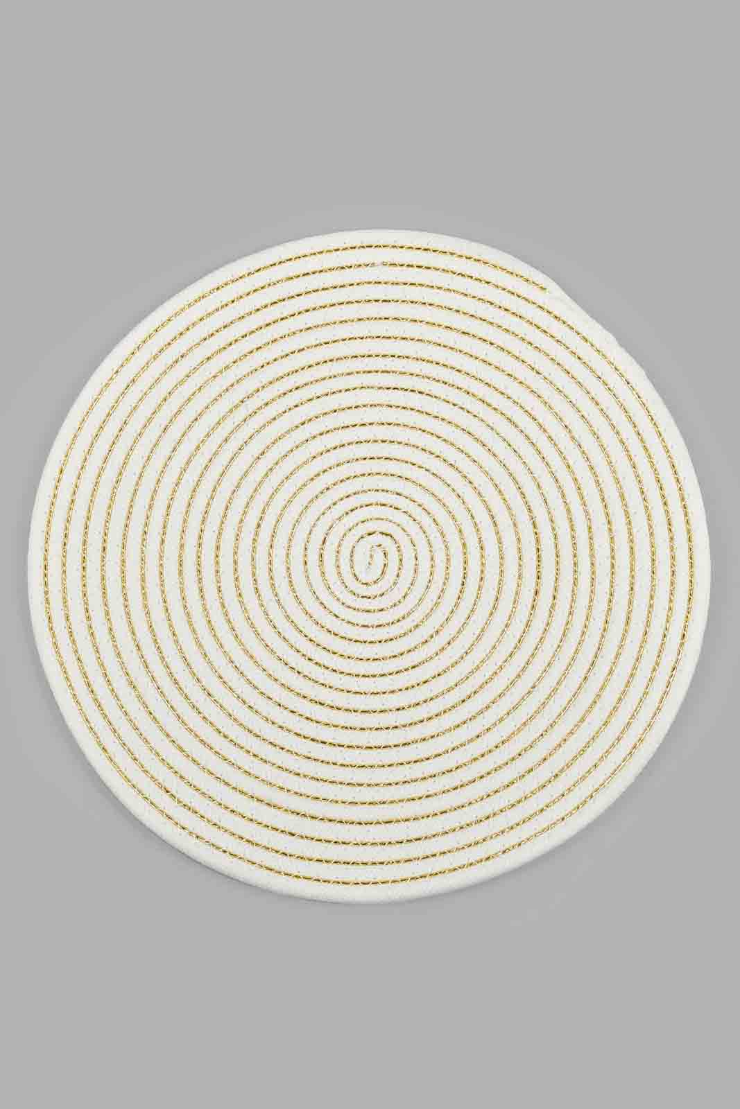 White Round Placemat