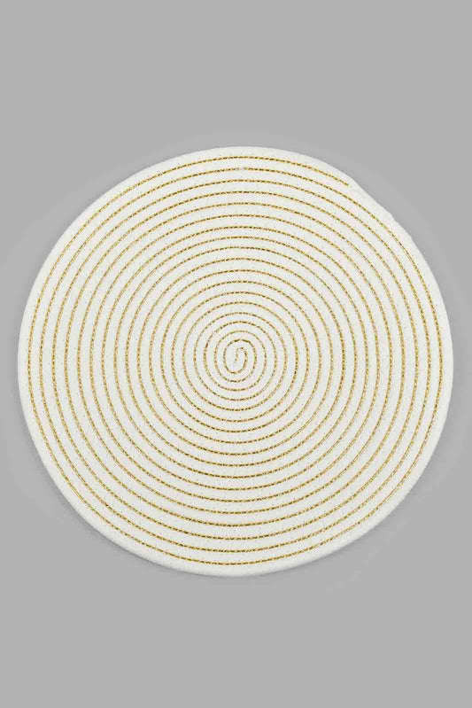 White Round Placemat