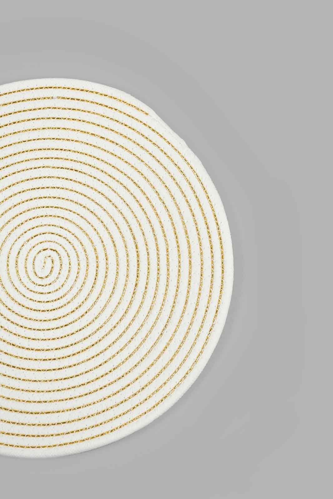 White Round Placemat