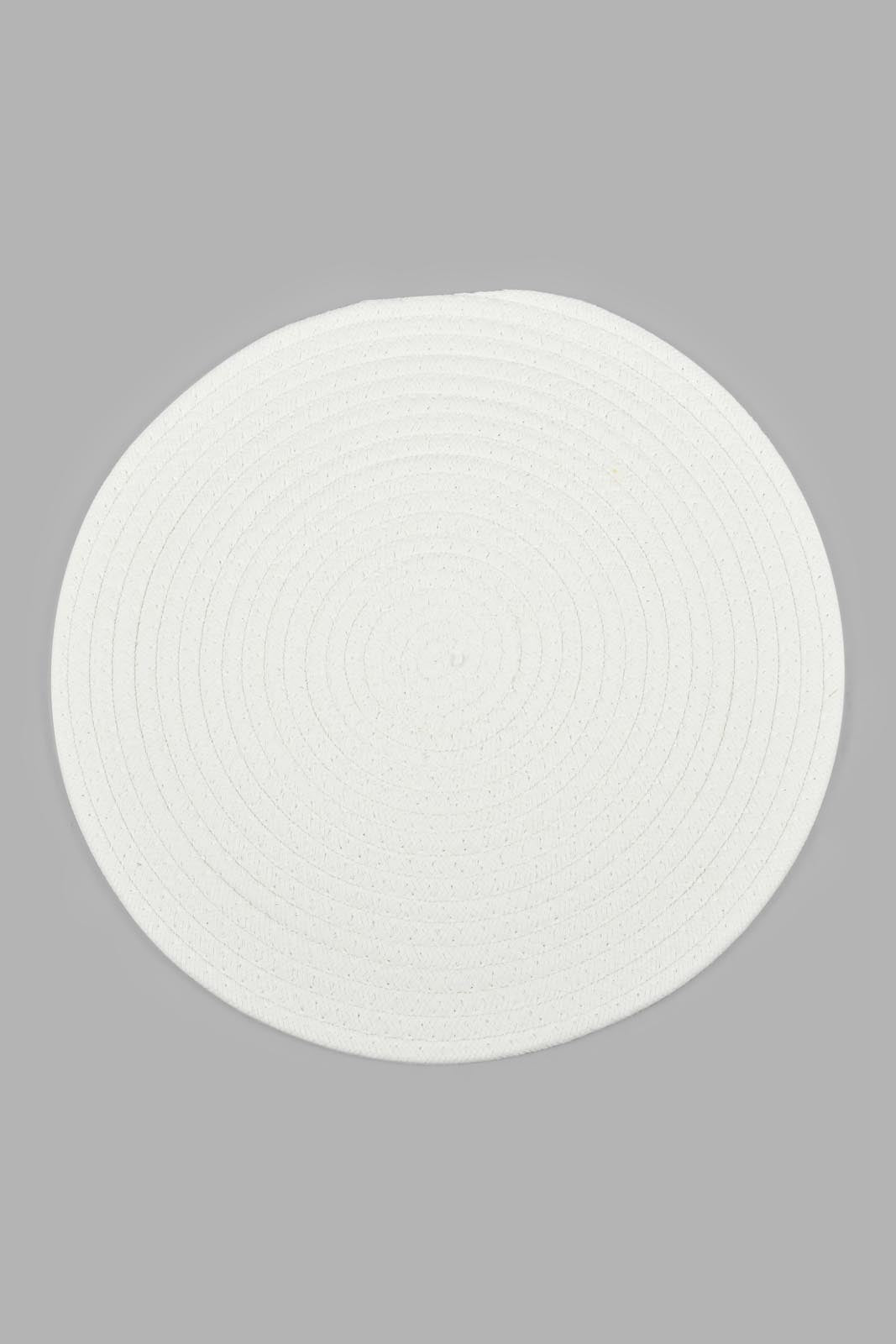 Redtag-Beige-Round-Placemat-Placemats-Home-Dining-