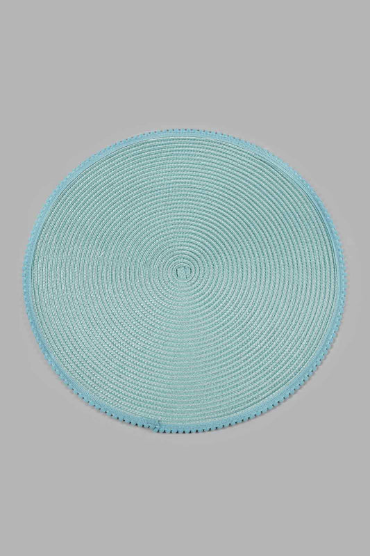Redtag-Teal-Round-Placemat-Placemats-Home-Dining-