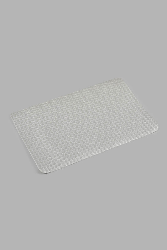 Redtag-Silver-Rectangle-Placemat-Placemats-Home-Dining-