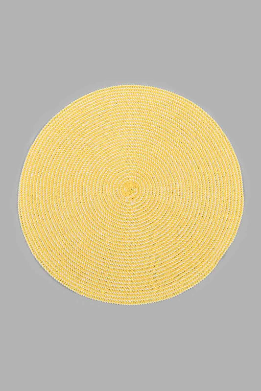 Redtag-Beige-Round-Placemat-Placemats-Home-Dining-