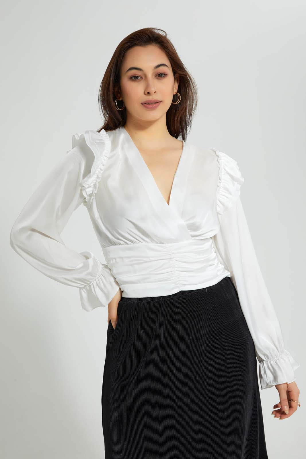 Redtag-White-Front-Detail-Top-Blouses-Women's-