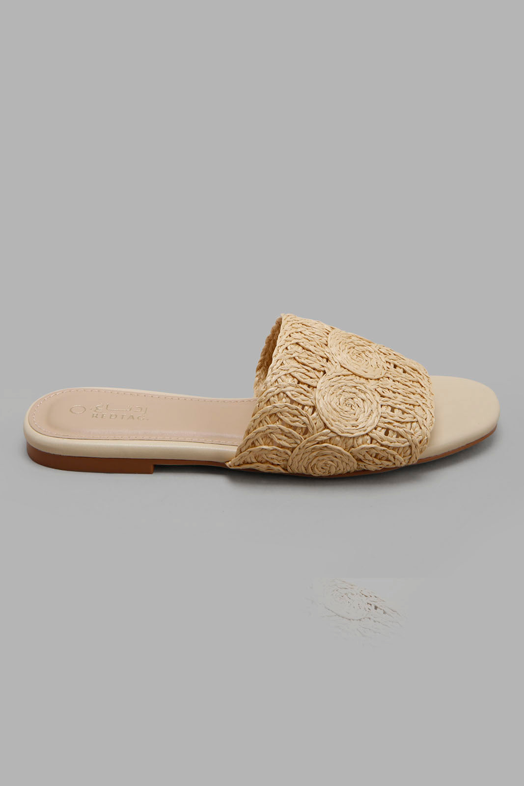 Redtag-Natural-Woven-Mule-Category:Sandals,-Colour:Beige,-Deals:New-In,-Filter:Women's-Footwear,-LEC-Sandals,-New-In-Women-FOO,-Non-Sale,-S22C,-Section:Women-Women's-